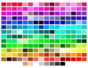 paleta web safe color Psicología del color en la web