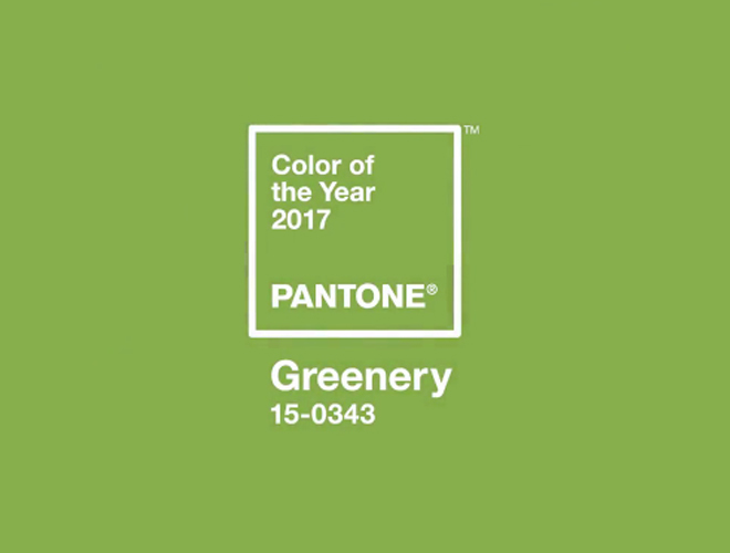 Greenery, el color de 2017 según Pantone