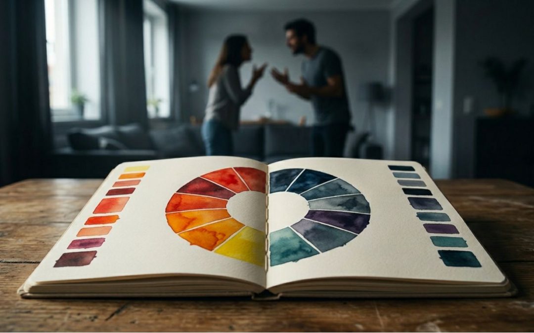 Cómo influyen los colores en las discusiones de pareja  